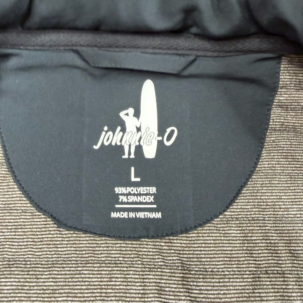 Johnnie-O Crosswind Quilted Performance Full Zip Vest Black Mens Size L Large - Picture 3 of 12